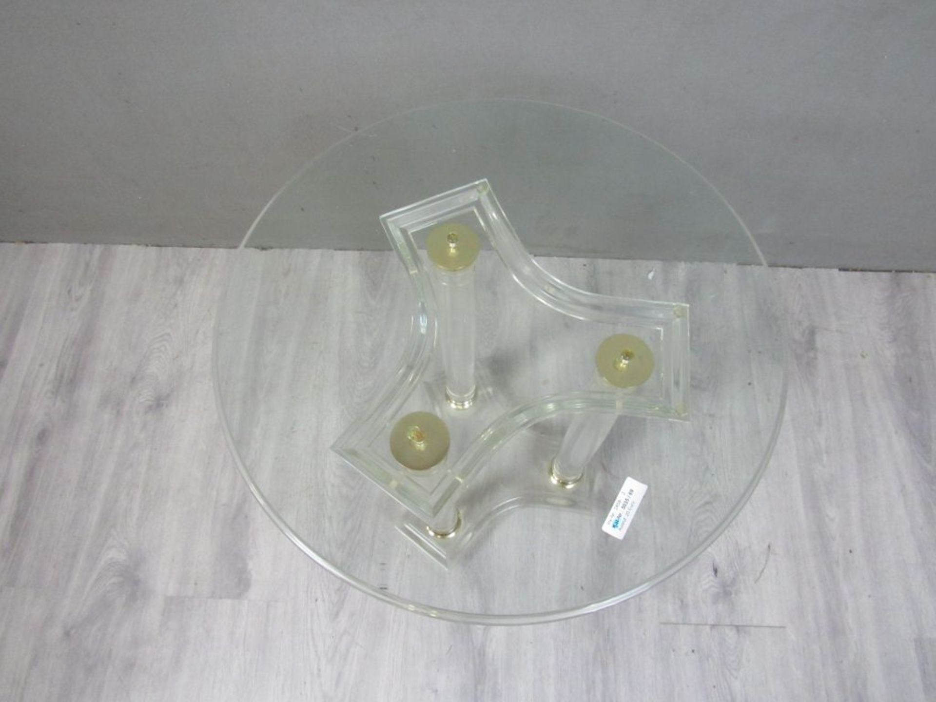 Designertisch Stand aus Acrylglas - Image 2 of 6