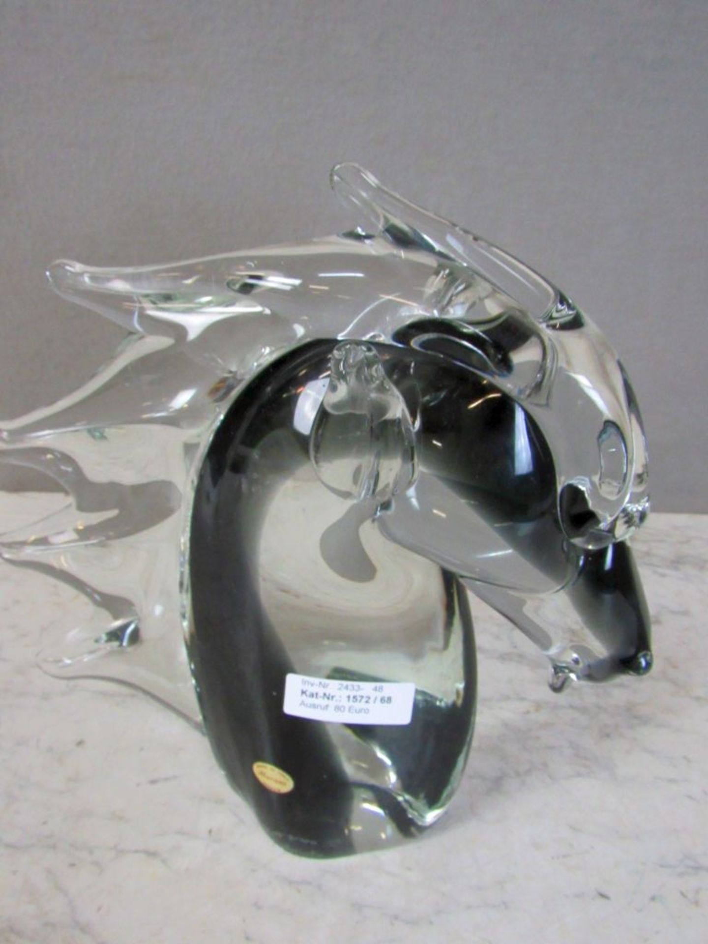 GroÃŸe Glasskulptur Murano unterseits - Image 2 of 10
