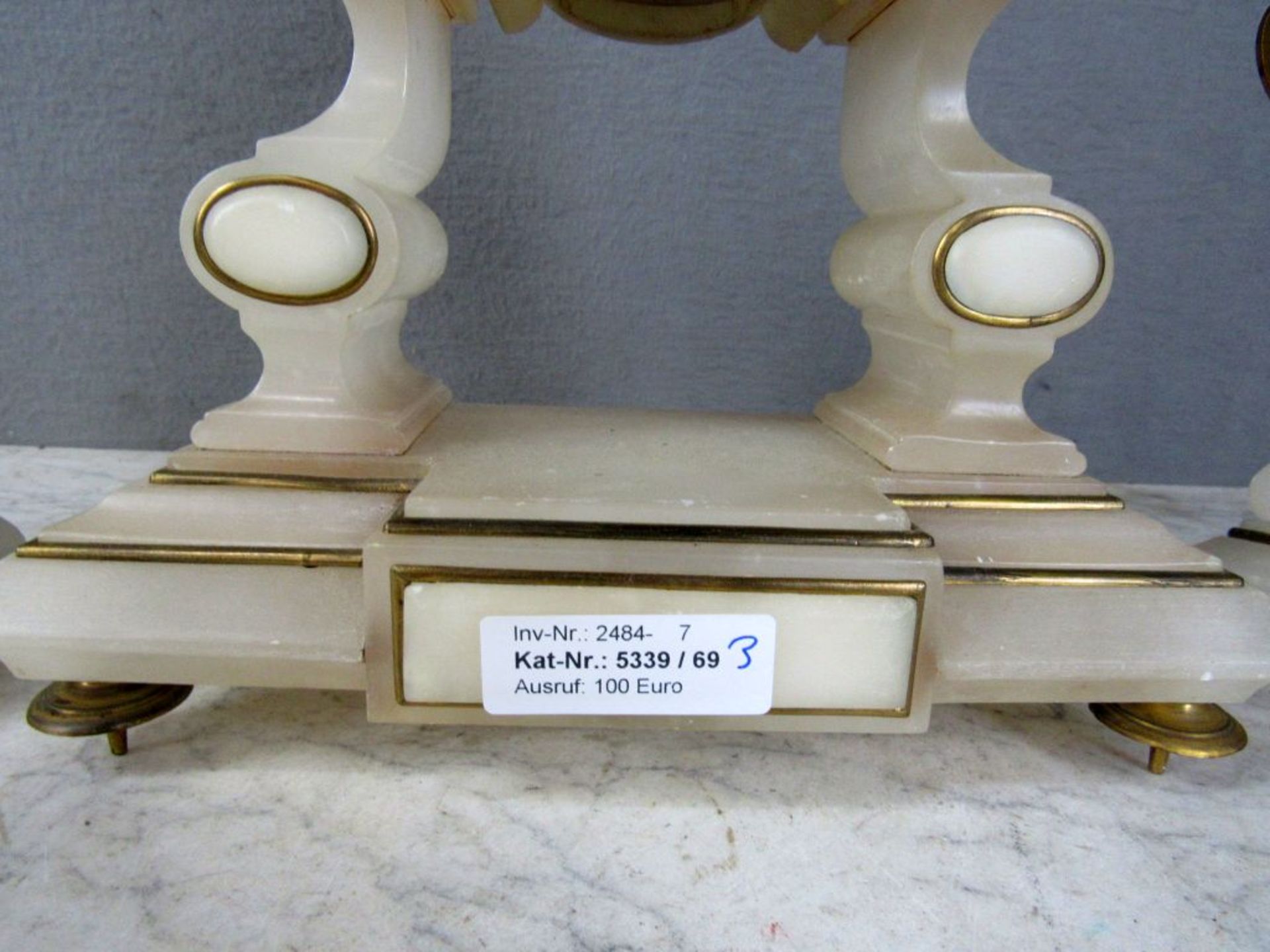 Antike Tischuhr Pendule mit - Image 5 of 10