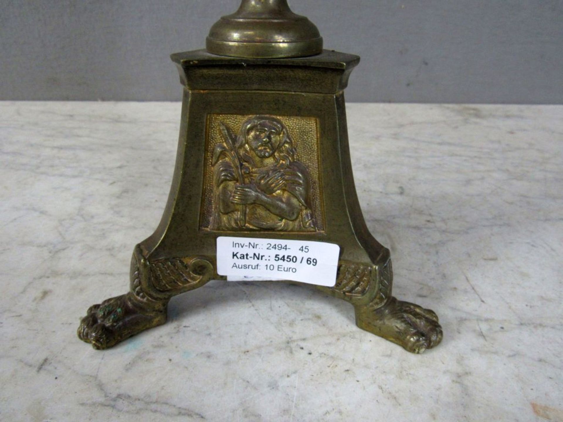 Altarleuchter Bronze vergoldet um 1830 - Image 3 of 8