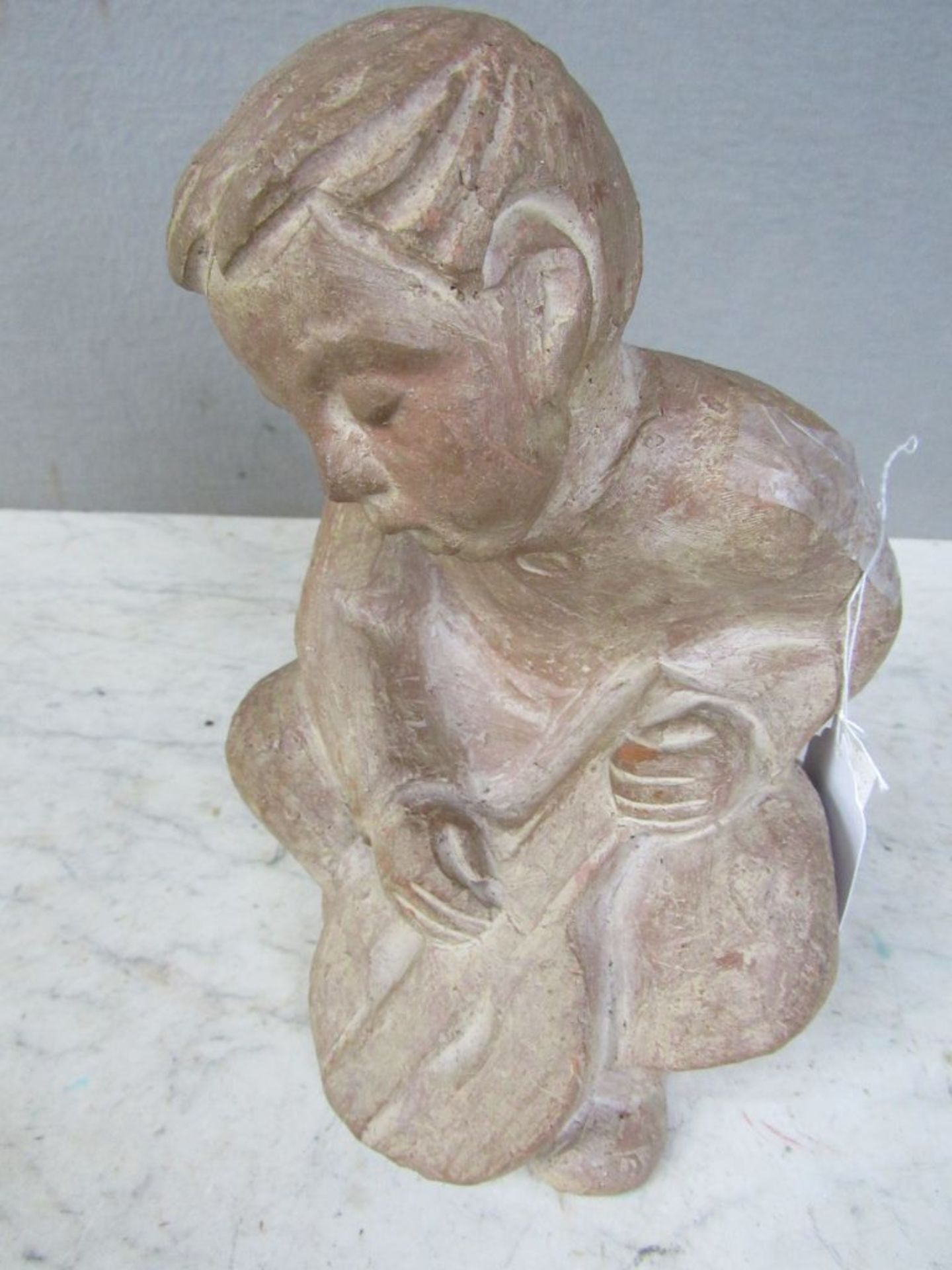 Skulptur Keramik Worpswede sitzender - Bild 6 aus 10