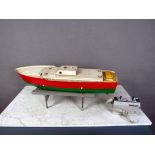 Modellbau Schiff Boot 60er Jahre 93cm