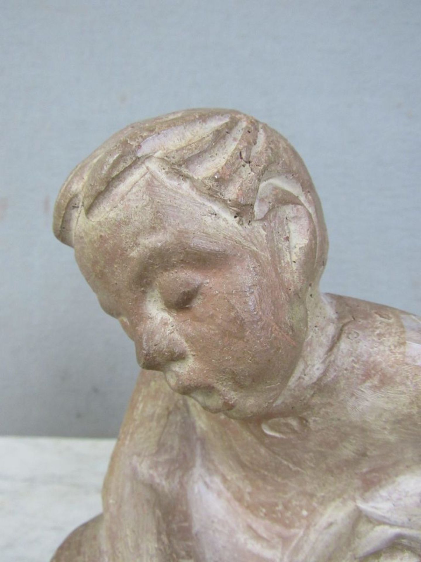 Skulptur Keramik Worpswede sitzender - Bild 7 aus 10
