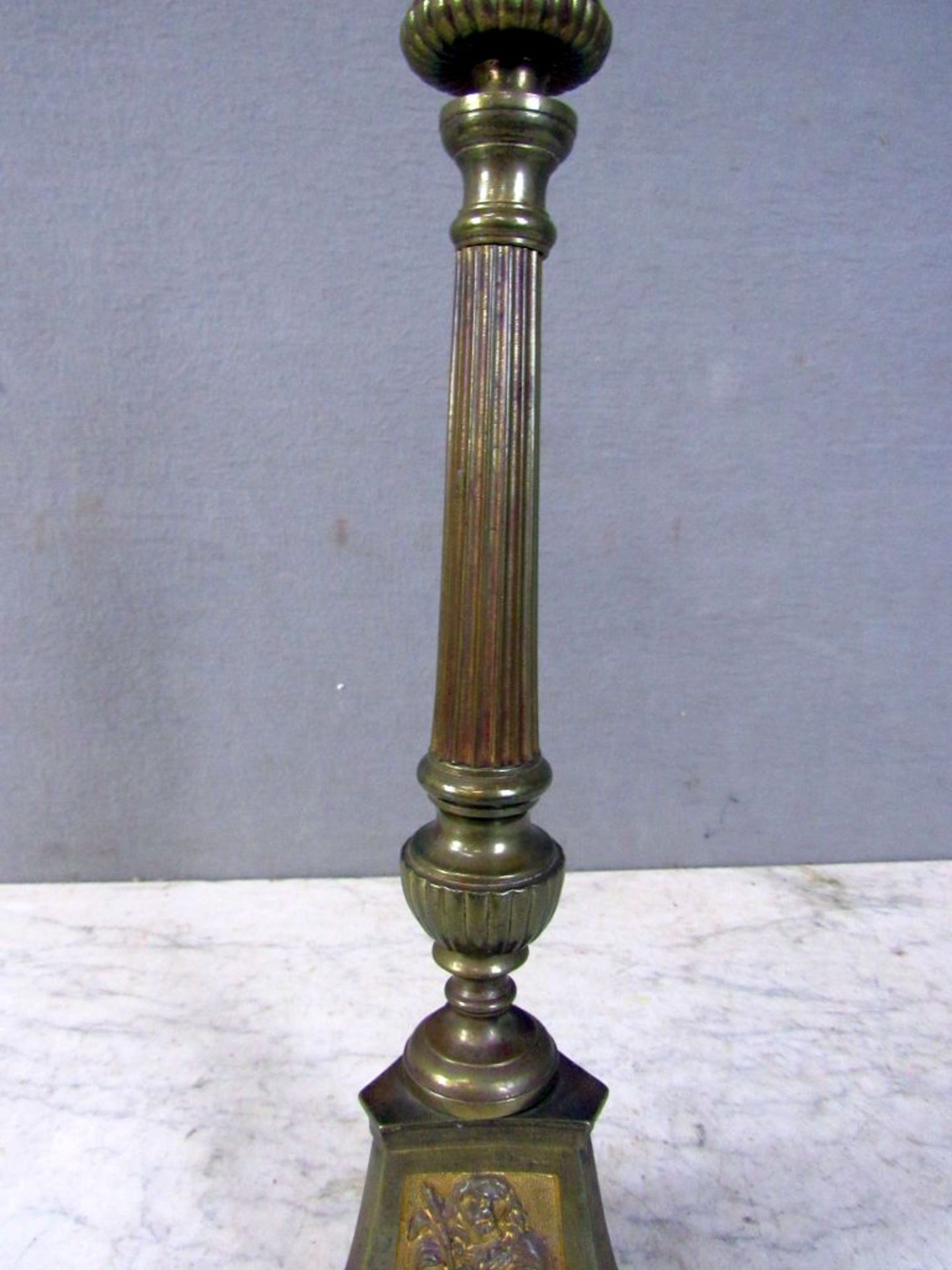 Altarleuchter Bronze vergoldet um 1830 - Image 5 of 8