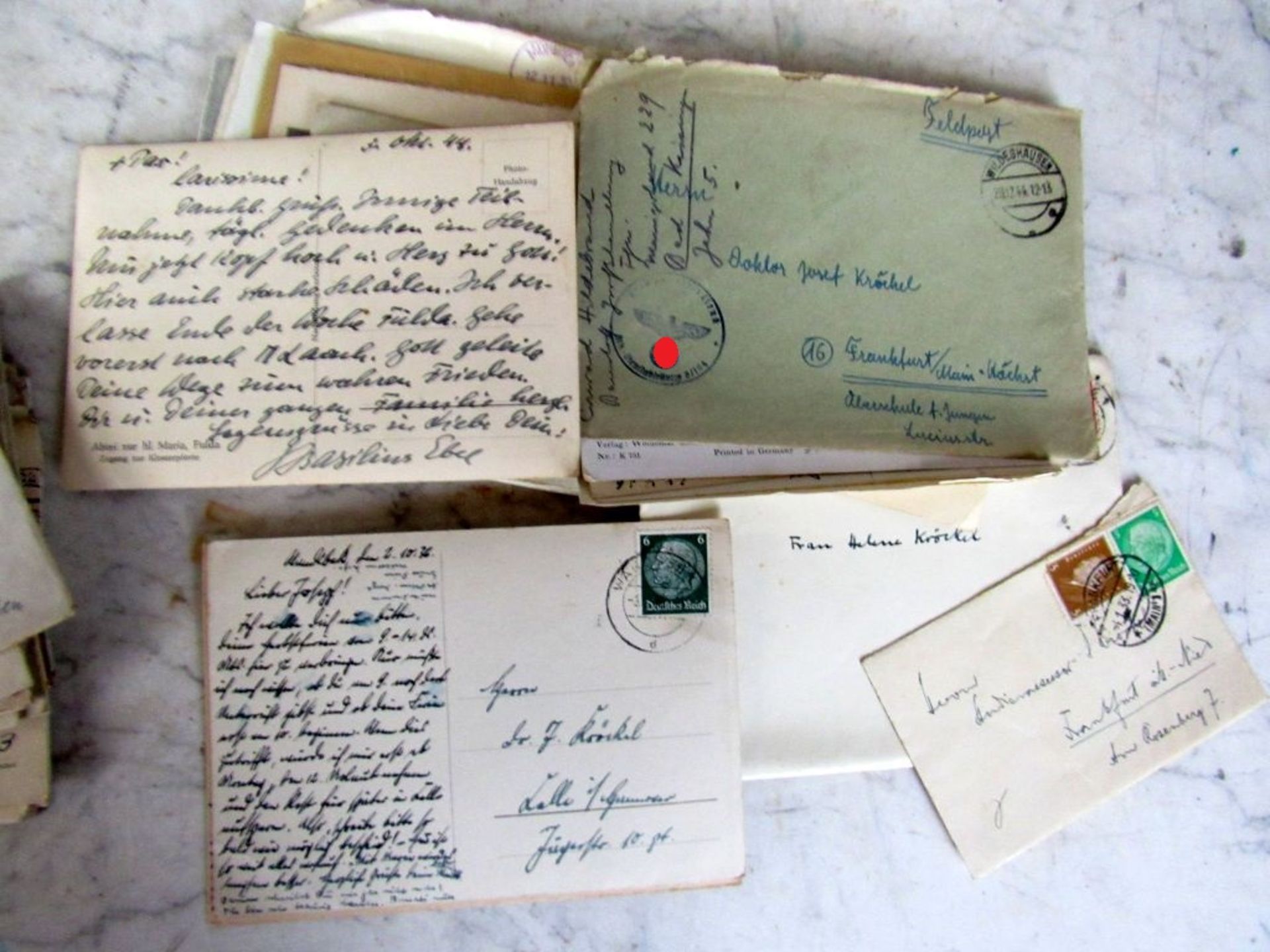 Karton mit vielen Briefen und anderes - Image 8 of 8