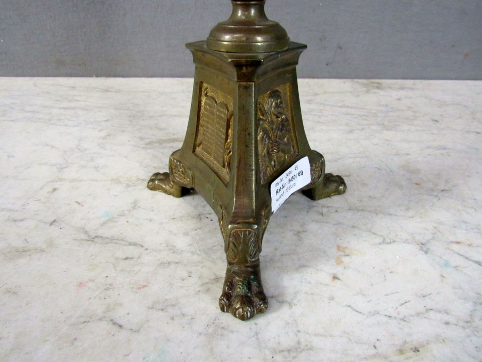 Altarleuchter Bronze vergoldet um 1830 - Image 6 of 8