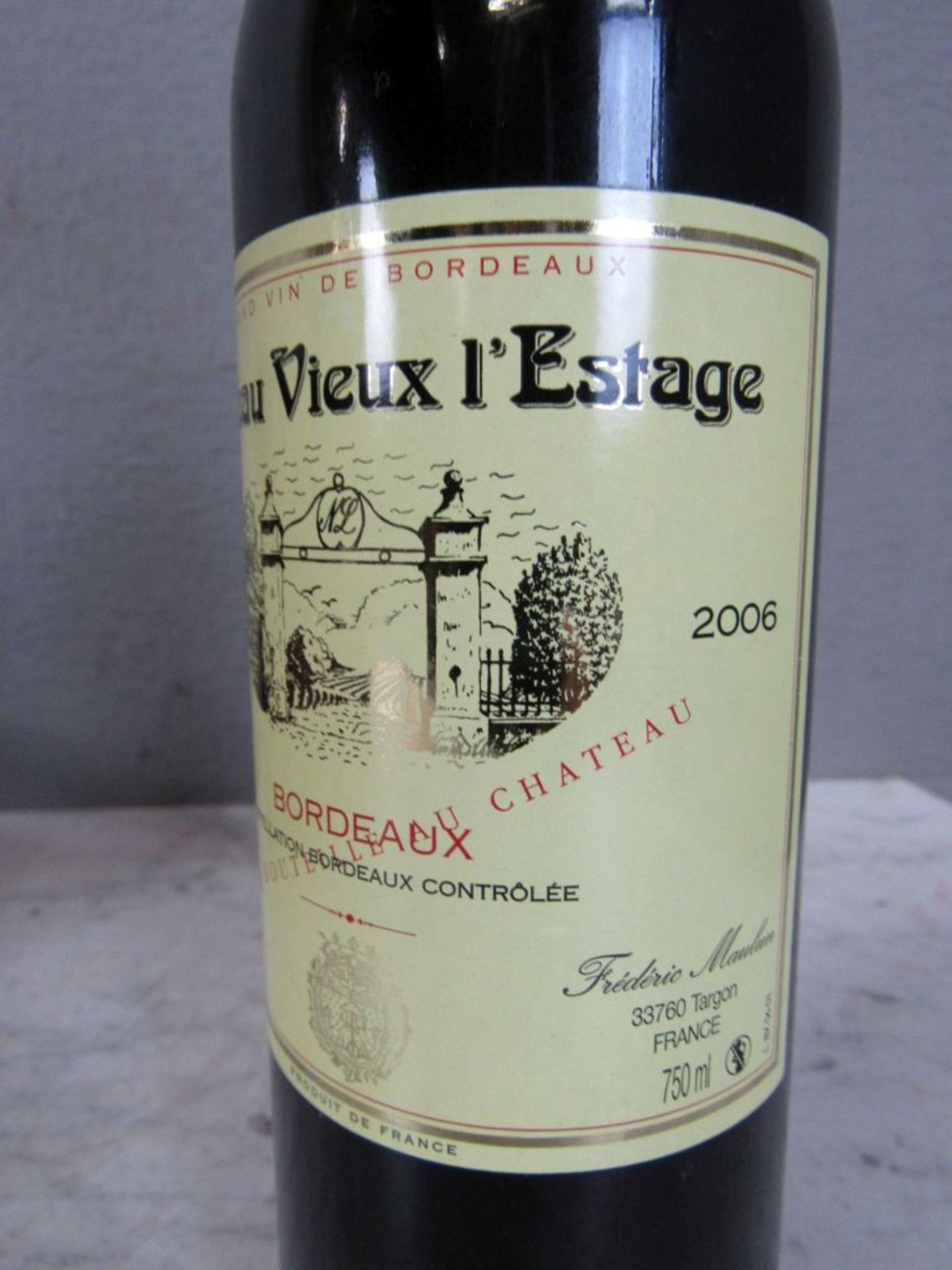 Flasche Rotwein Bordeaux Frankreich in - Bild 7 aus 9