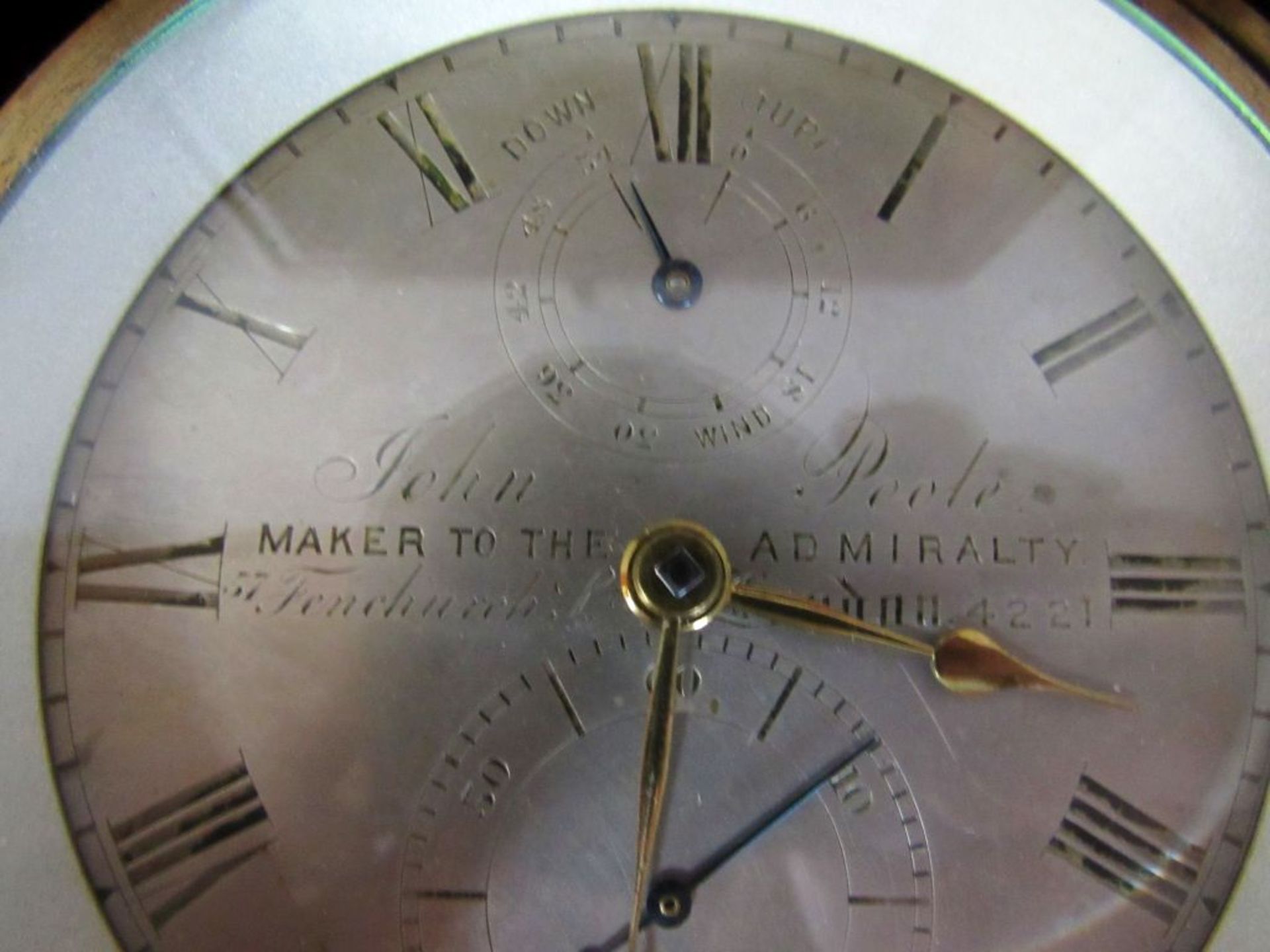 Antike Uhr Chronometer Marine auf - Image 4 of 10