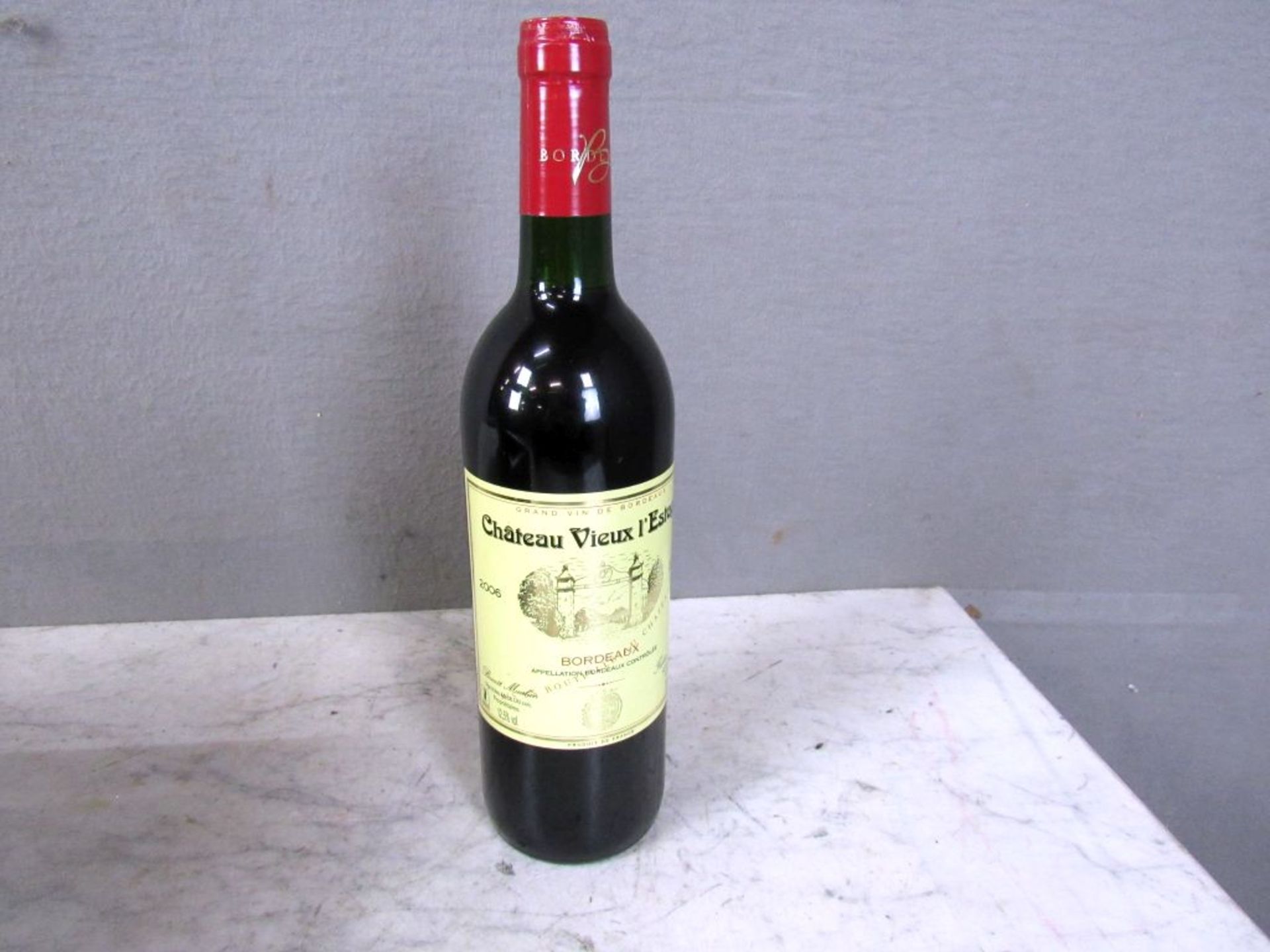 Flasche Rotwein Bordeaux Frankreich in - Bild 2 aus 9