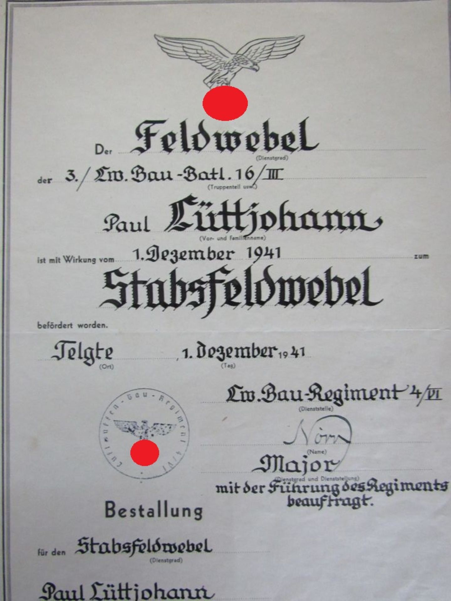 Nachlass Luftwaffe Feldwebel - Image 2 of 10