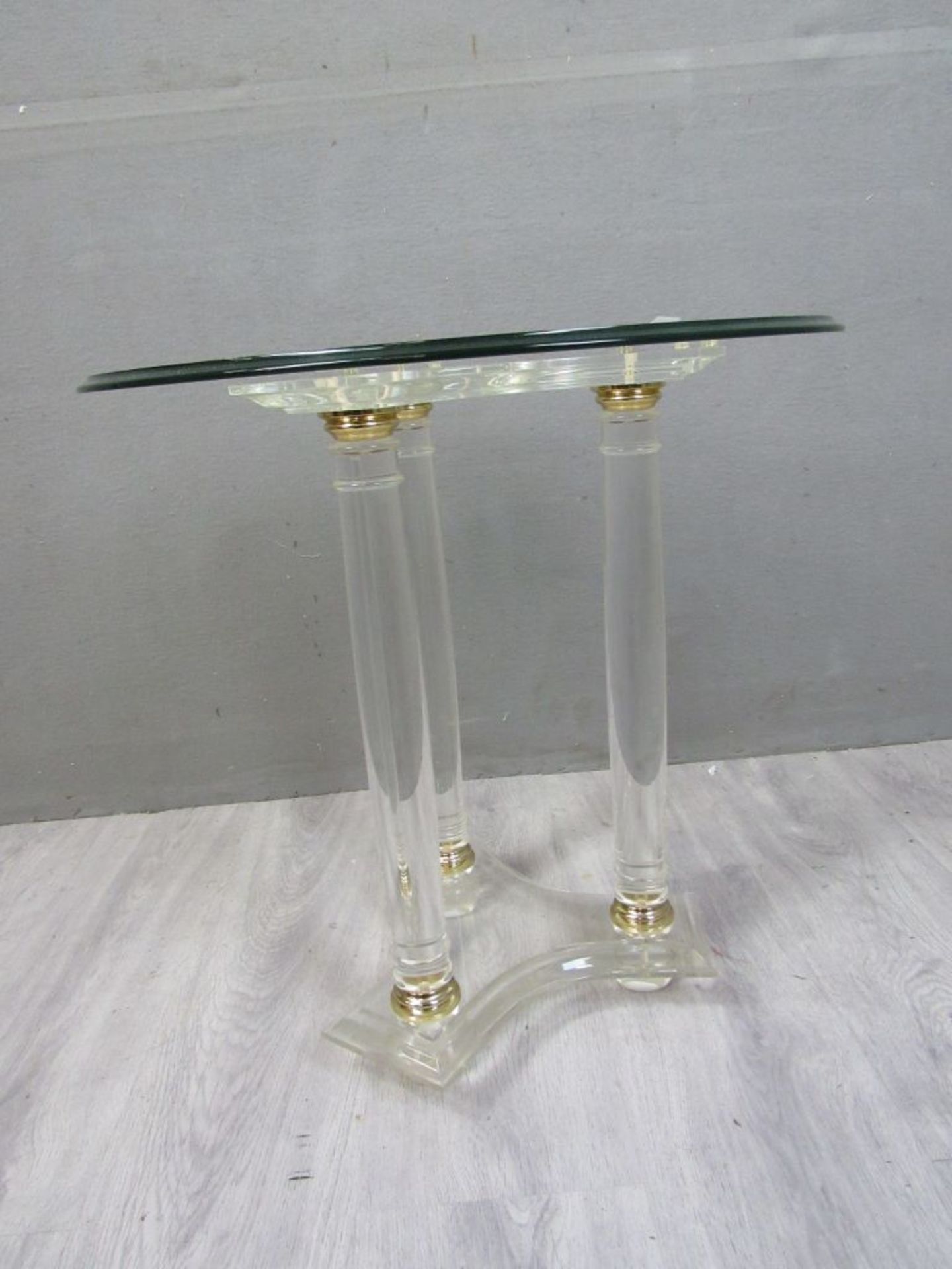 Designertisch Stand aus Acrylglas - Image 3 of 6