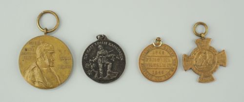4 Medaillen, Kaiserreich / Königreich Preussen und Weimarer Republik