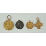 4 Medaillen, Kaiserreich / Königreich Preussen und Weimarer Republik