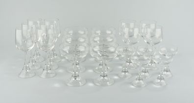 21 Gläser, Clairon klar, Design Sigrid Hartmann Reelitz für Rosenthal, 1971