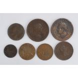 7 Kleinmünzen, Großbritannien, 19./20.Jh.