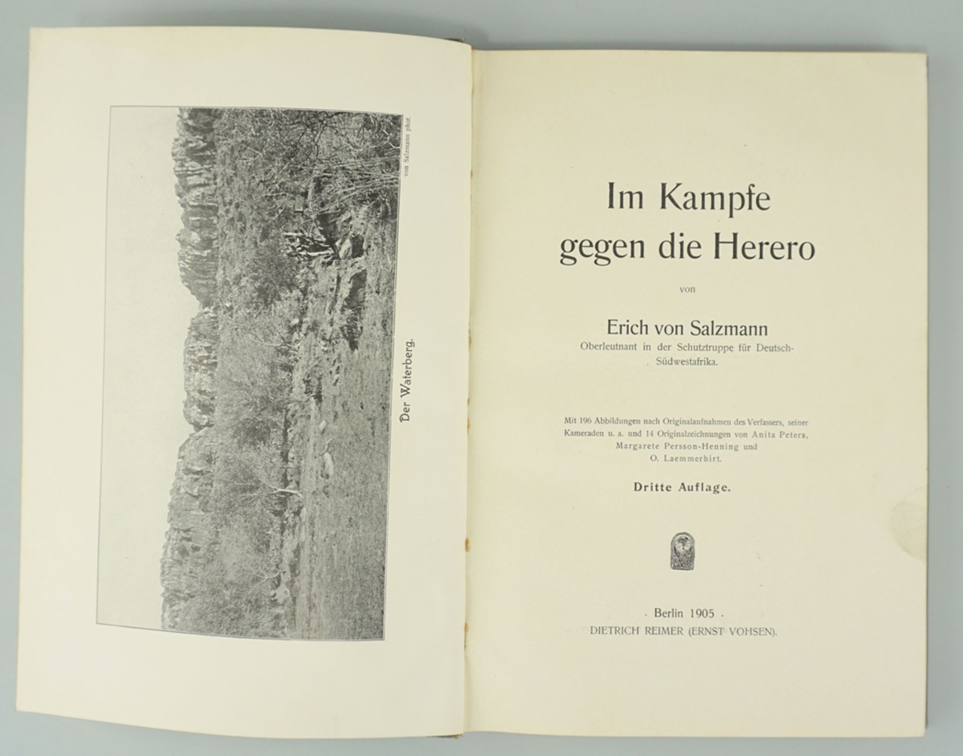 "Im Kampfe gegen die Herero" von Erich von Salzmann und "Die Kämpfe der deutschen Truppen in Südwes - Image 4 of 4