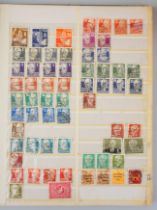 13 Alben mit Briefmarken, überwiegend DDR, BRD, Berlin West ab 1950