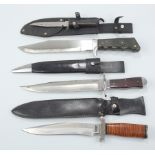 3 Outdoormesser, u.a. Impact custom knives