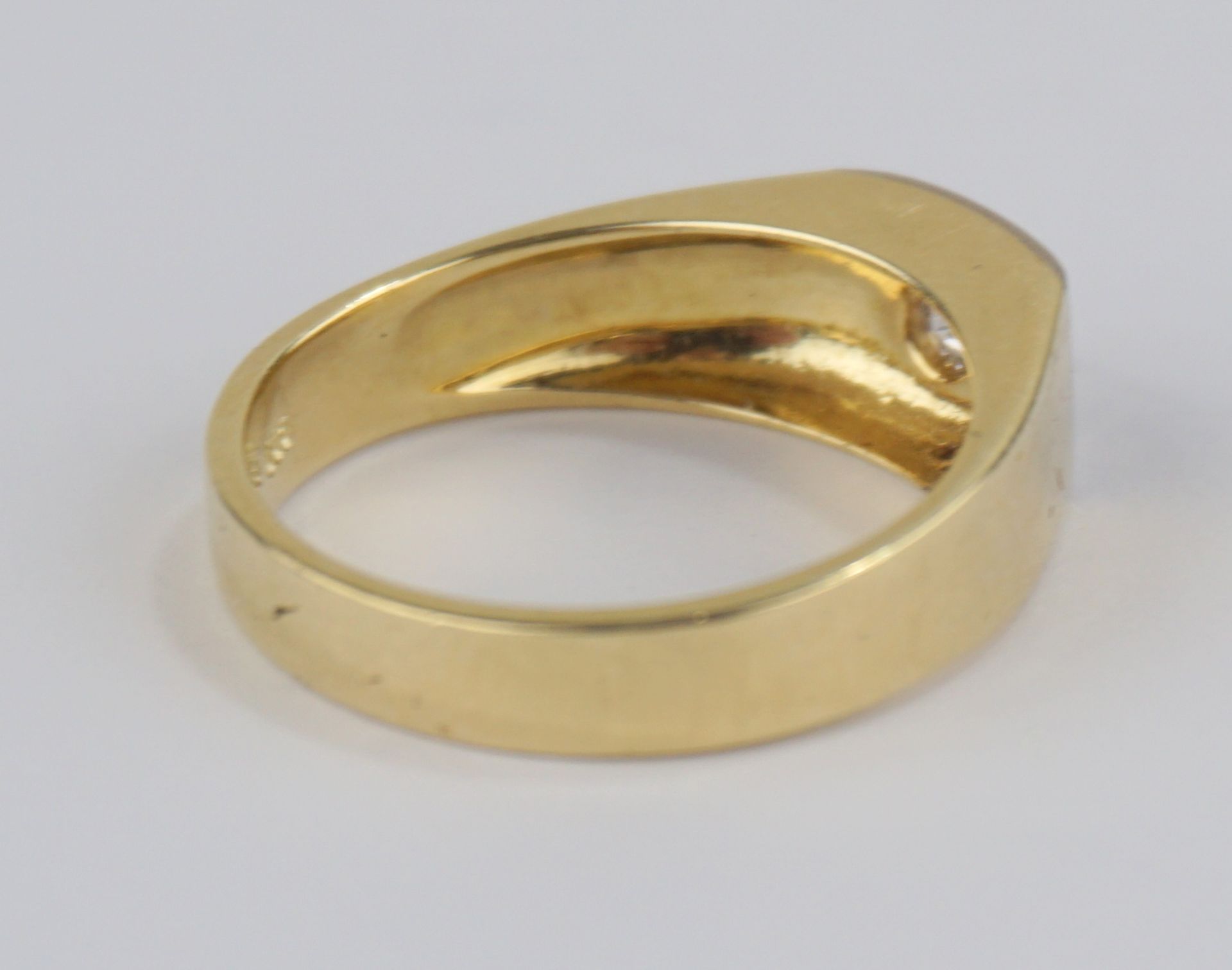 Ring mit Diamant-Brillant, ca.0,08ct, 585er Gold - Bild 2 aus 2