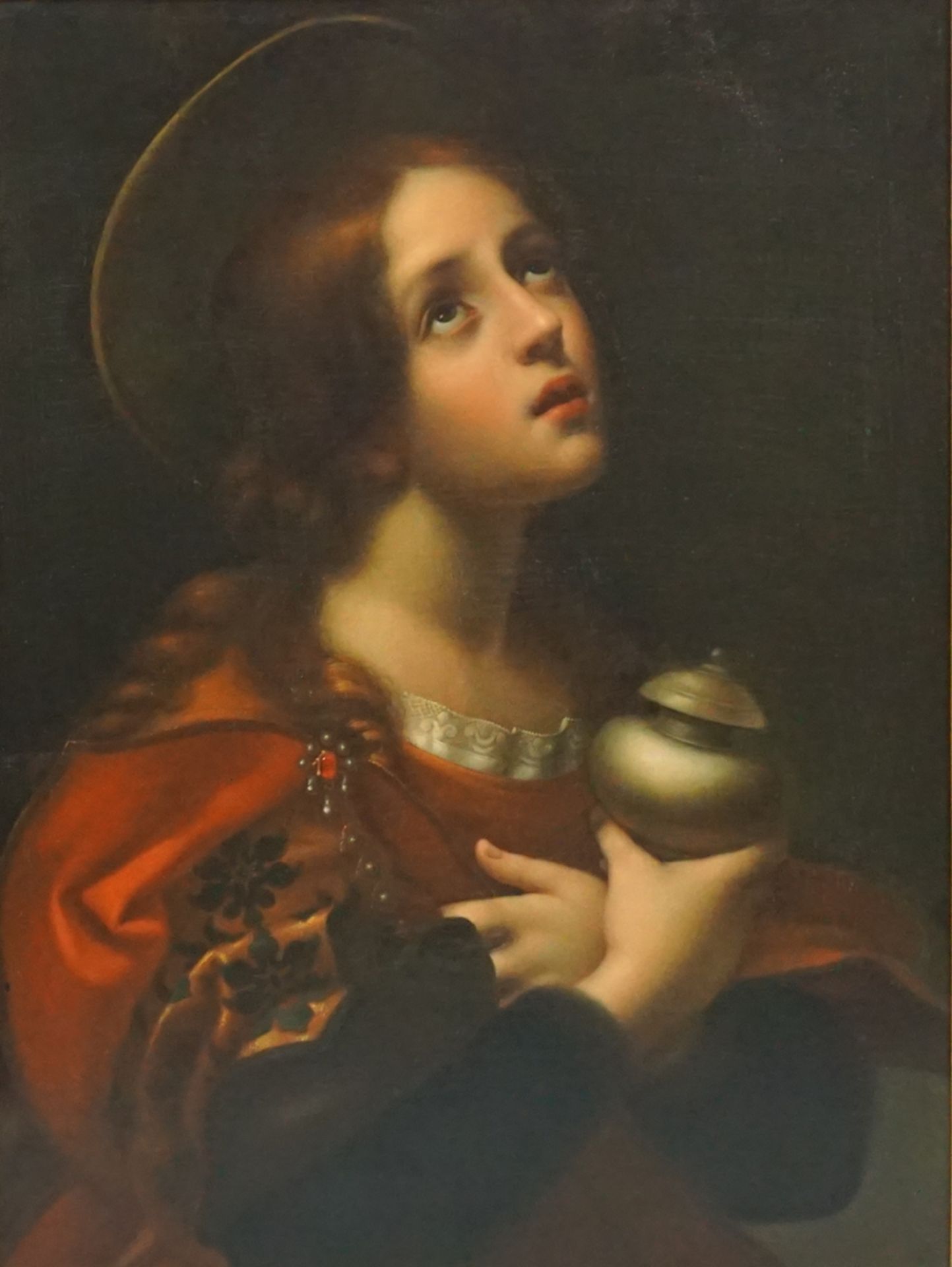 anonymer Kopist, "Die heilige Maria Magdalena", nach Carlo Dolci, um 1900, Öl/Lwd. - Bild 2 aus 4