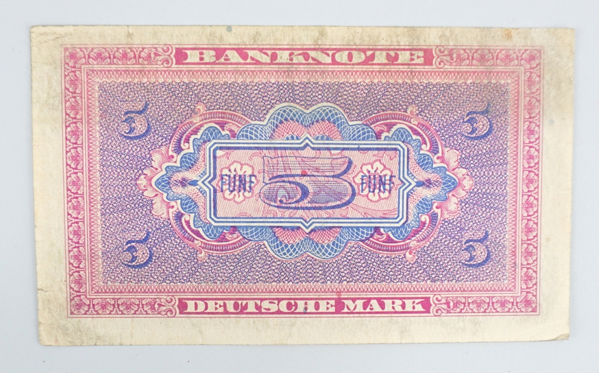 5 Deutsche Mark, Serie 1948 - Image 2 of 2