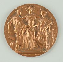 Medaille "Exposition Internationale Bruxelles" Weltausstellung, 1897, Königreich Belgien