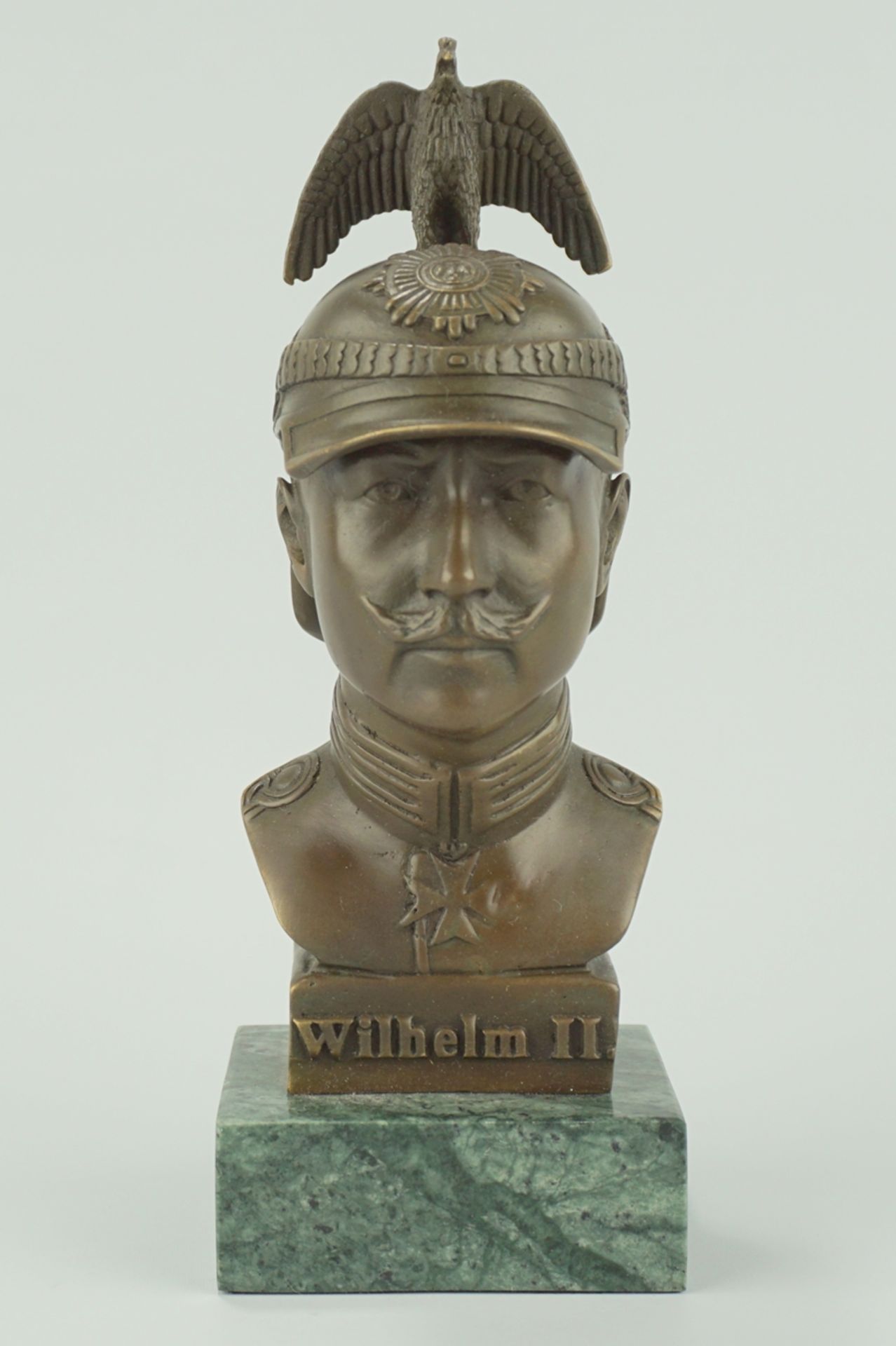 Schulterbüste Wilhelm II, Bronze, 2.Hälfte 20.Jh.