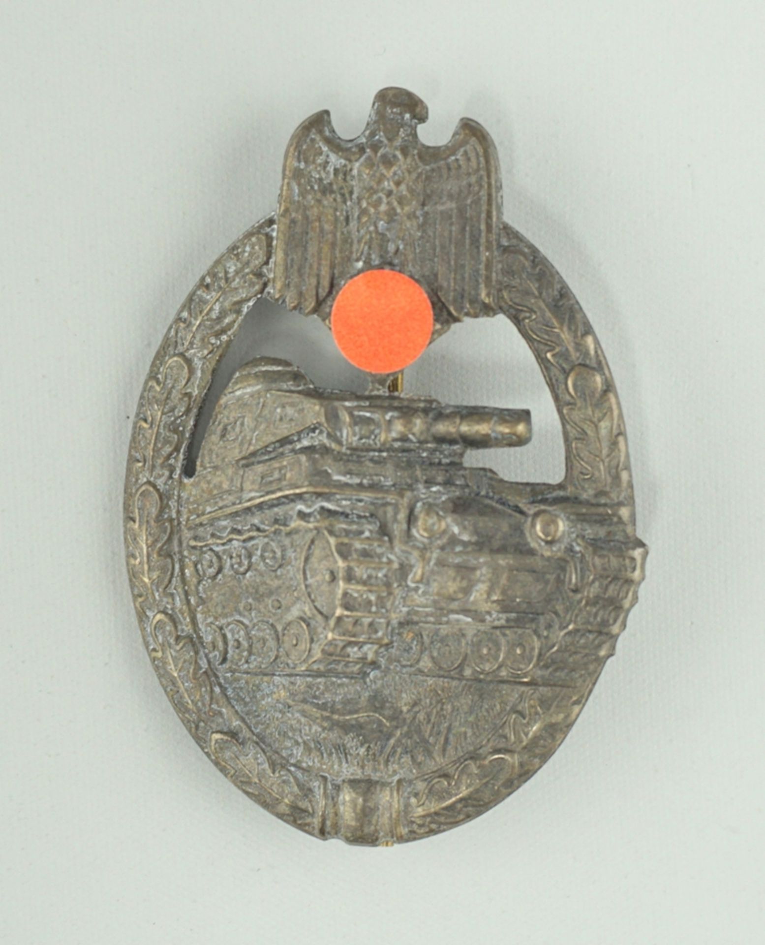 Panzerkampfabzeichen, Sammleranfertigung, hohl geprägt, Bronze