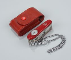 Taschenmesser mit Uhr, Victorinox "Swiss Champ Super Timer Red", Swiss Made