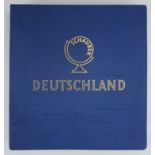 Sammlung Briefmarken Dt. Reich, 1872-1944, unvollst., dazu Postwertzeichen Katalog der Gebr. Senf