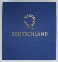 Sammlung Briefmarken Dt. Reich, 1872-1944, unvollst., dazu Postwertzeichen Katalog der Gebr. Senf