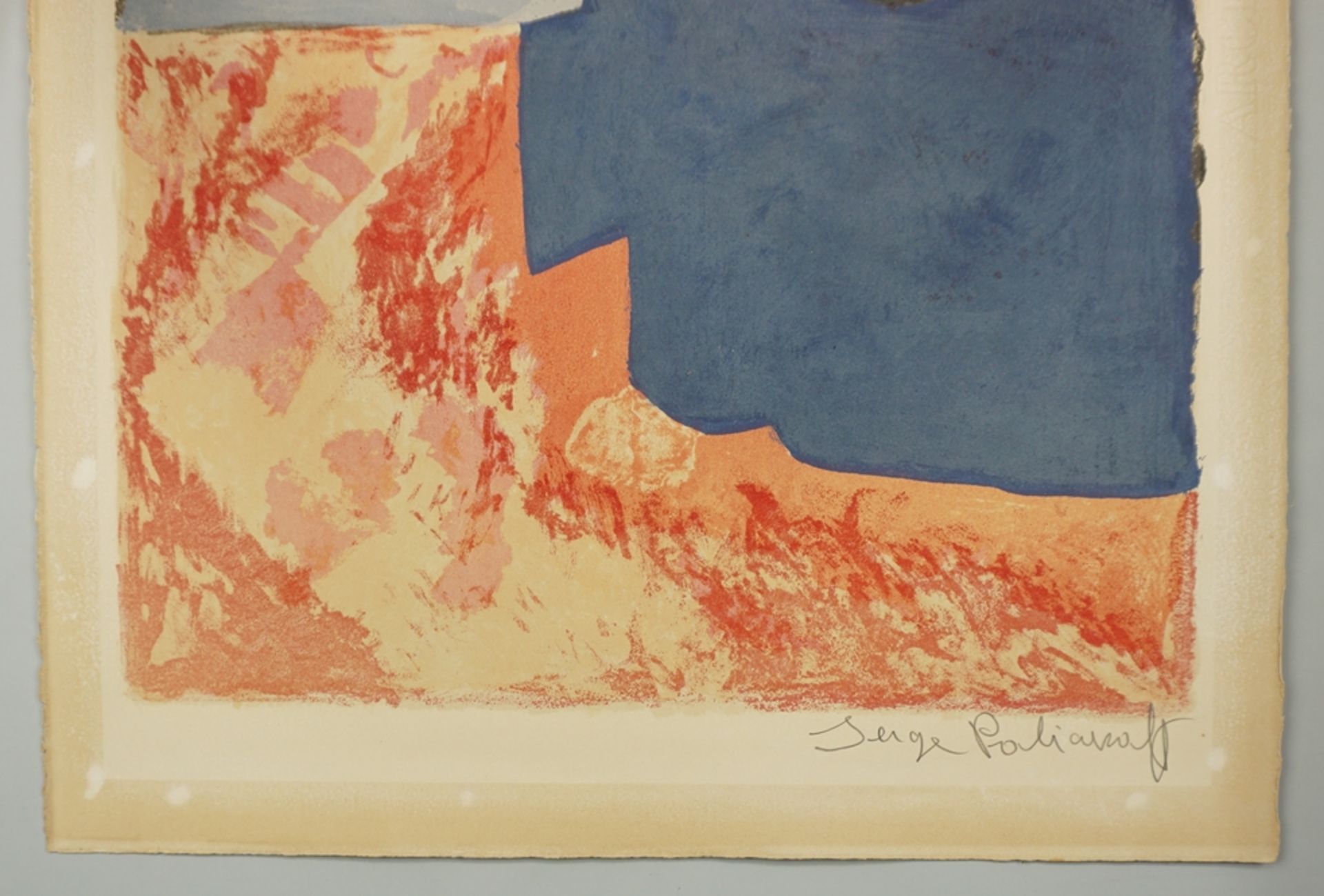 Serge Poliakoff (Moskau 1900 - 1969 Paris) "Composition rouge grise et noire" 1960 - Bild 3 aus 8