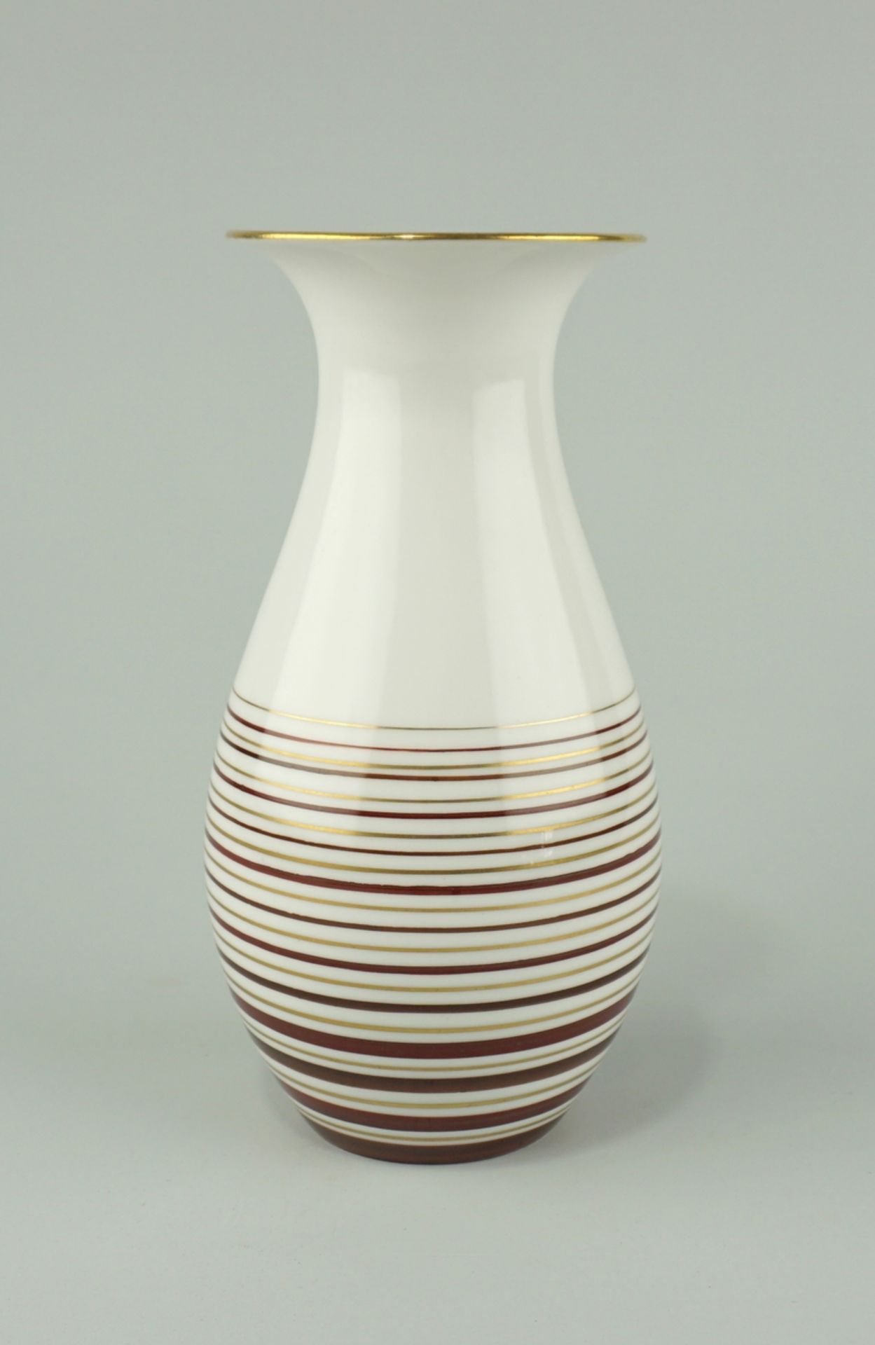 Vase mit Streifendekor, Allach, München, 1930er Jahre