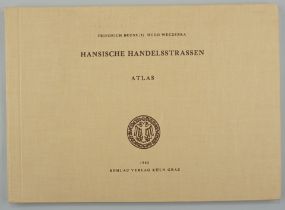 Friedrich Bruns / Hugo Weczerka: Hansische Handelsstrassen, Atlas, 1962