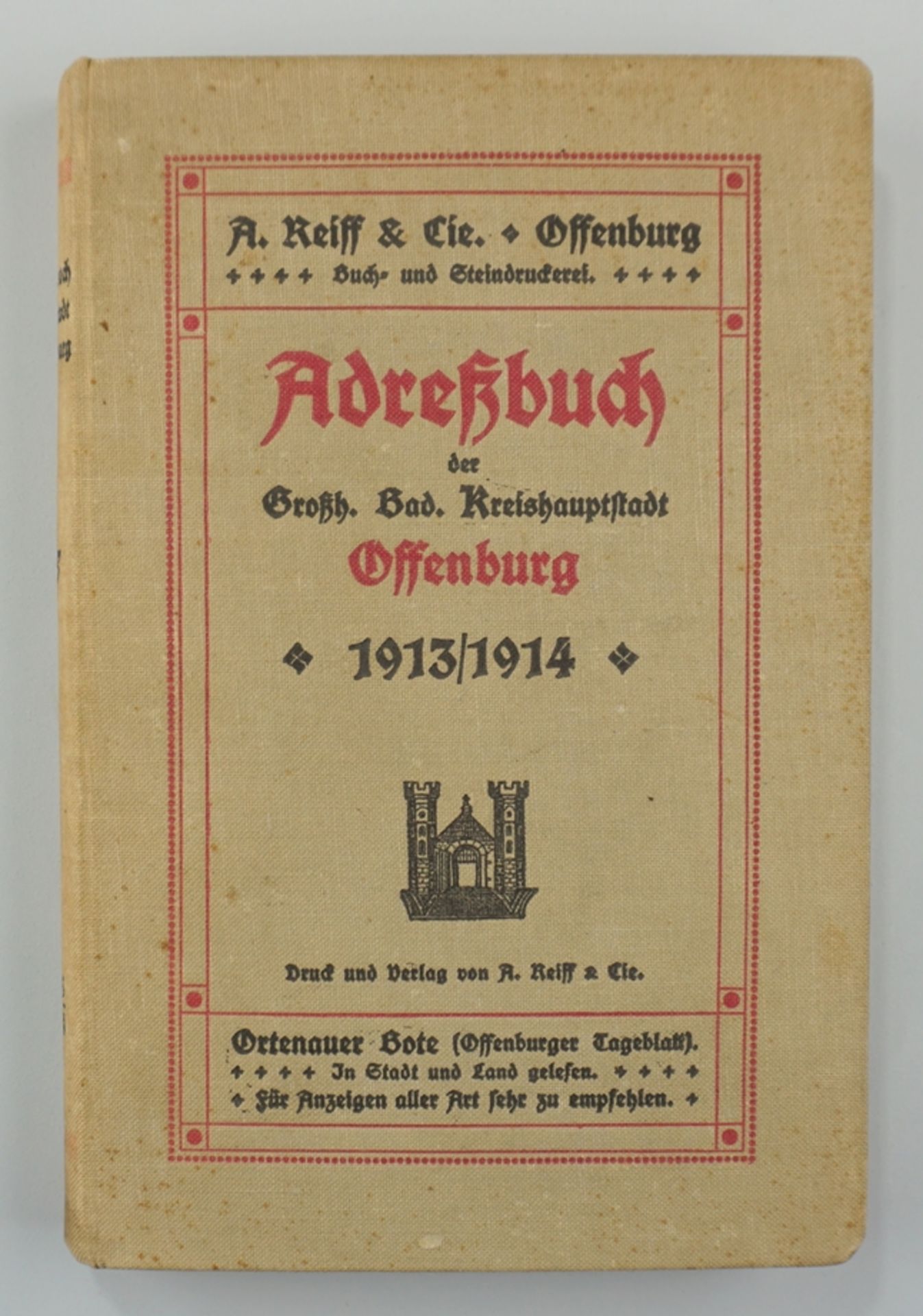 Adreßbuch der Großh. Bad. Kreishauptstadt Offenburg, 1913/1914