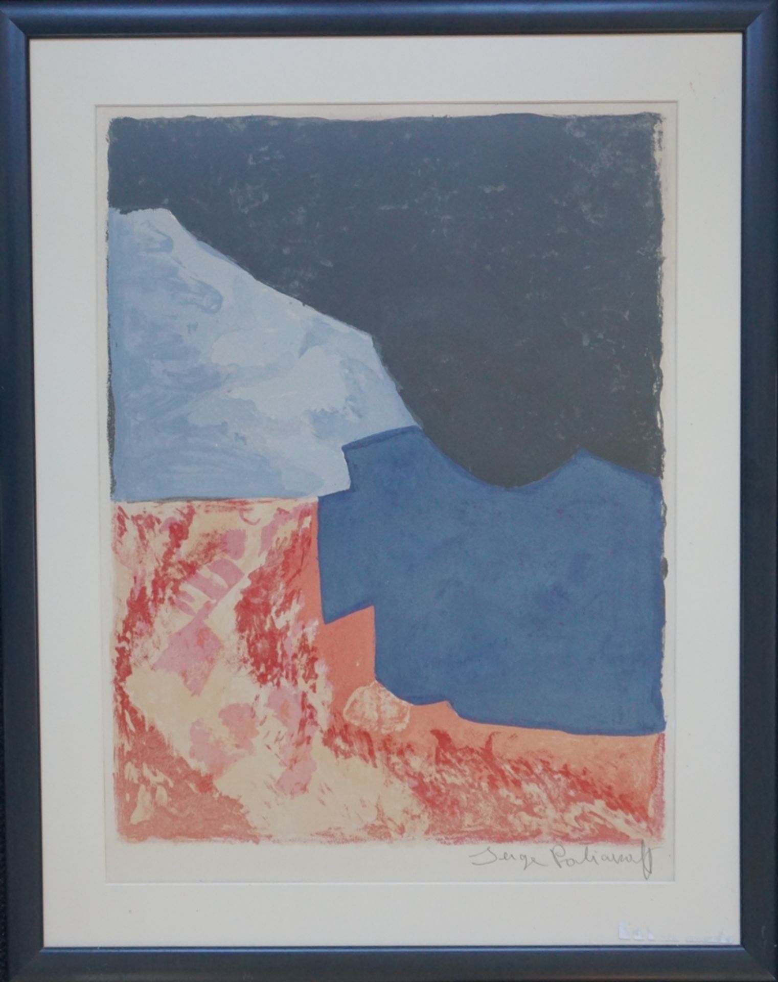 Serge Poliakoff (Moskau 1900 - 1969 Paris) "Composition rouge grise et noire" 1960 - Bild 8 aus 8