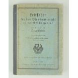 Leitfaden für den Dienstunterricht in der Reichsmarine, 1.Teil, 1930 und Seeschlachten-Atlas, 1937