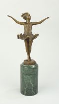 Balletttänzerin, 2. Hälfte 20.Jh., Bronze