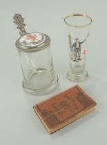 Bierkrug, Bierglas und Liederbuch, Deutscher Turnerbund, um 1910/1920