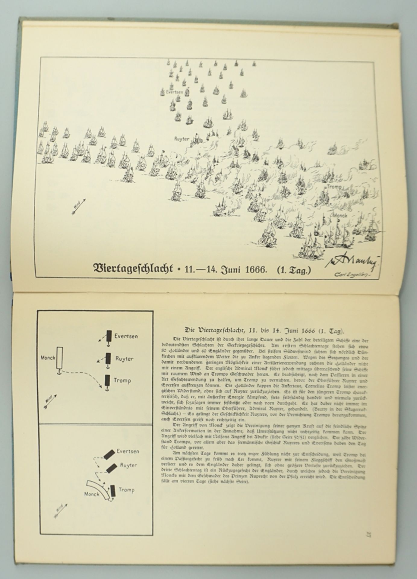 Leitfaden für den Dienstunterricht in der Reichsmarine, 1.Teil, 1930 und Seeschlachten-Atlas, 1937 - Bild 4 aus 4
