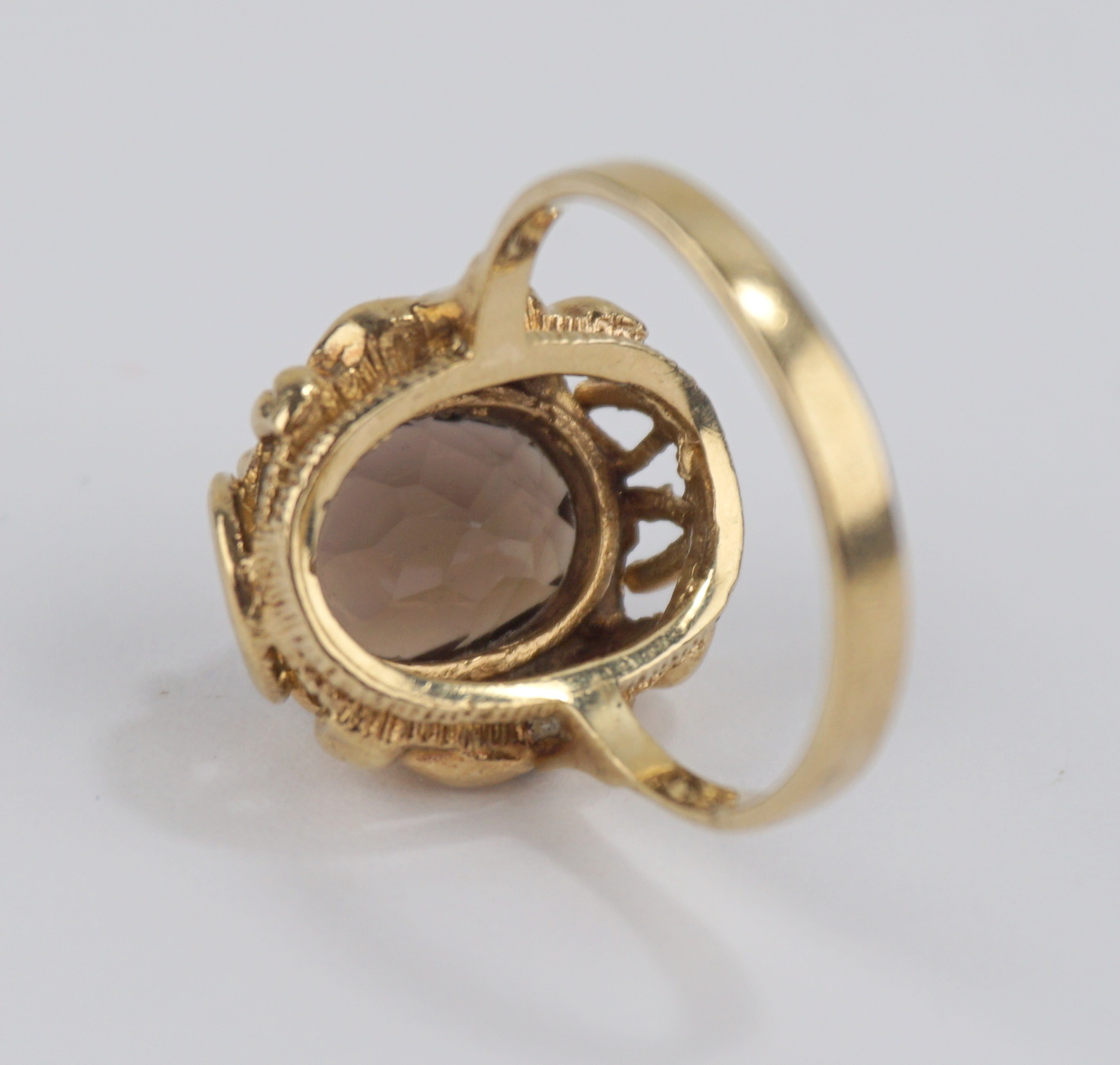 Ring mit Rauchtopas, 333er Gold - Image 2 of 2