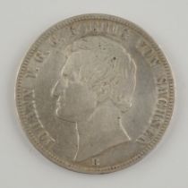 1 Vereinstaler, Johann von Sachsen, 1863, Silber