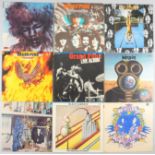 Sammlung  Vinyl LP`s, überwiegend 1970er/1980er Jahre; Aufstellung siehe Foto