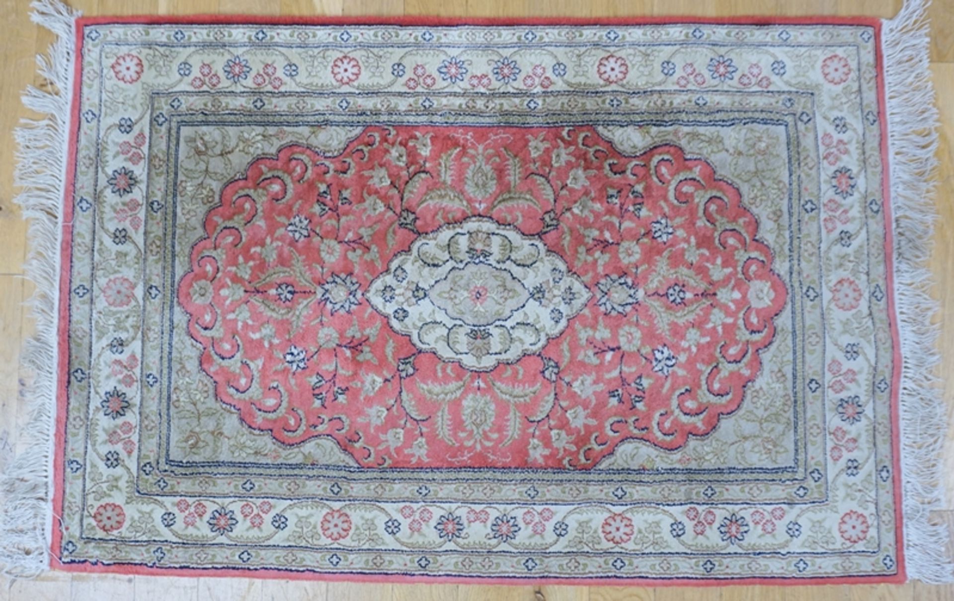 Teppich, Isfahan, Wolle mit Seide