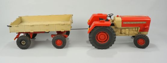 Traktor mit Hänger, Kunststoff, PIKO, Ende 1970er Jahre, DDR