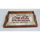 Tablett "Delicious Coca-Cola...", wohl 1950er / 1960er Jahre