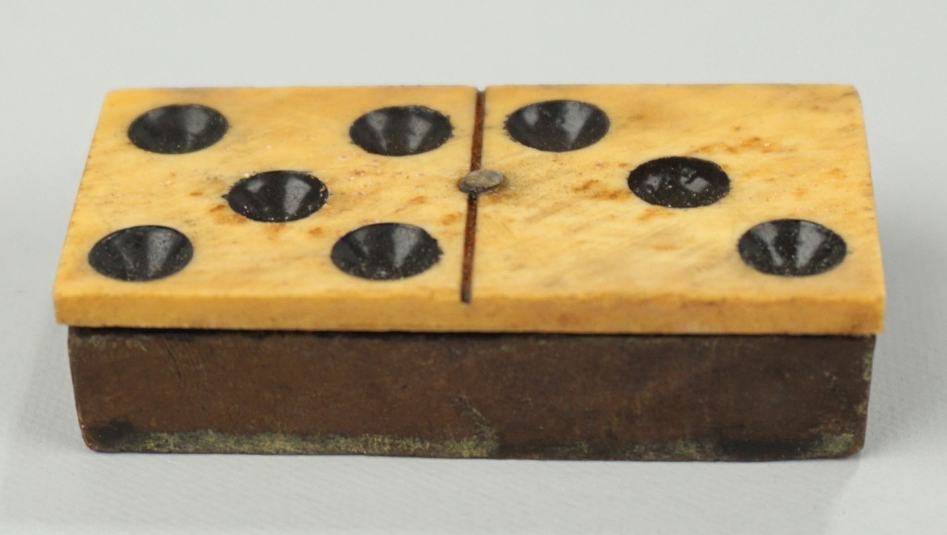 Domino-Spiel, Holz/Bein, um 1900 - Bild 2 aus 2