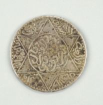 Marokko 5 Dirhams (1/2 Rial) 1917, Silber