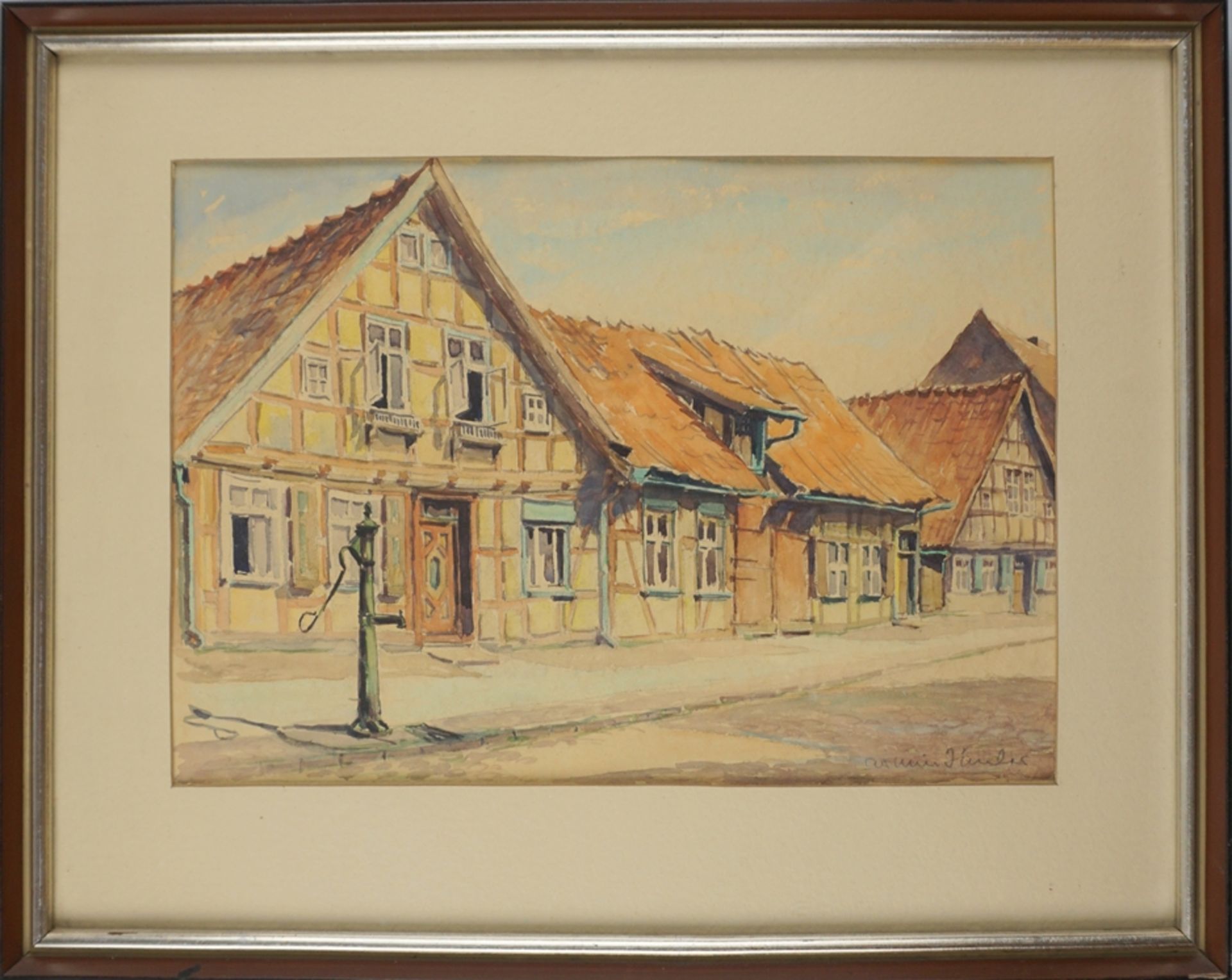 Armin Timler (1896-1976), "Fachwerkhaus in Klötze/Altmark", nach 1950 - Bild 2 aus 3