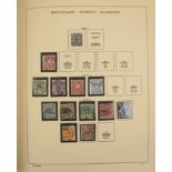 Sammlung Dt.Reich 1873-1944, dazu Postwertzeichen Katalog der Gebr. Senf's 1914